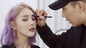 Chromatic Mauve Look with Patrick Ta & Pony